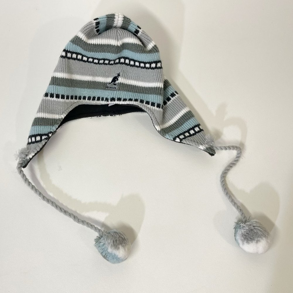 Kangol Held Stitch Pom Pom Earlap Hat - Kids